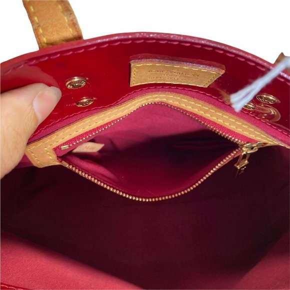 Louis Vuitton Tote Bag Read PM Red Vernis 009188M - Picture 11 of 13